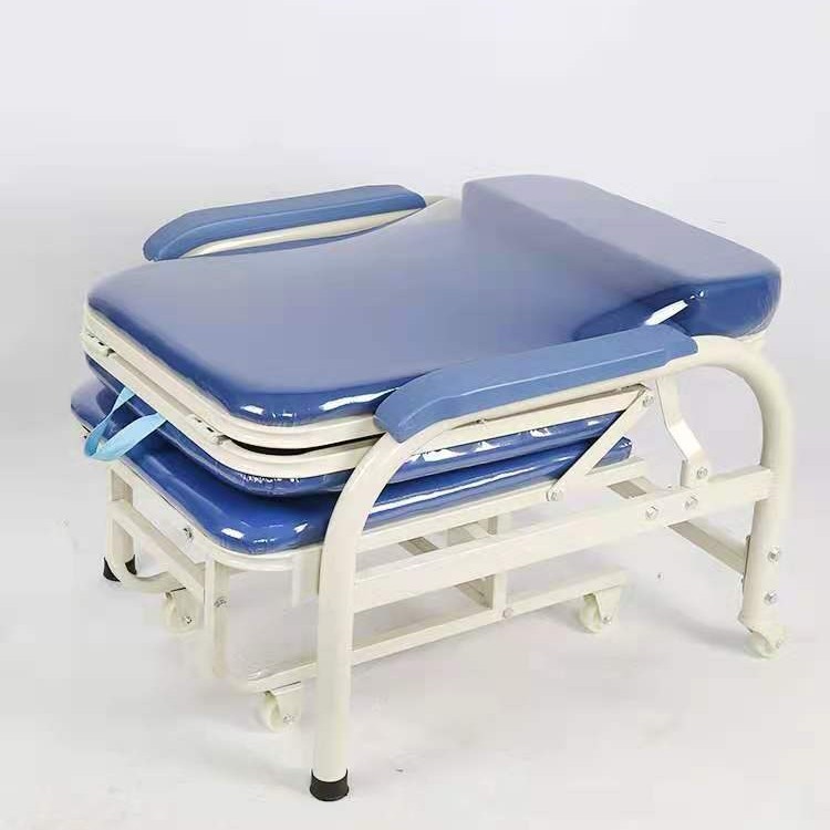 幅広の病院用介護椅子、強化された多機能昼寝介護椅子、モバイルポータブル折りたたみ式デュアルユースリクライニング介護椅子|undefined