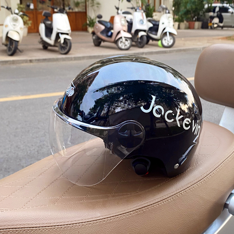 Electric Vehicle Summer Sunscreen Half Helmet - Universal