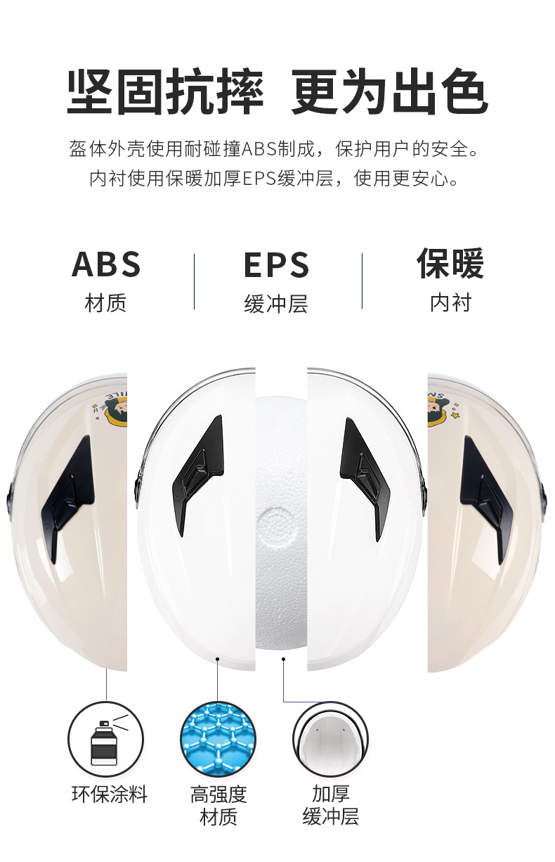 GB 3c Certified Electric Car Helmet Men and Women's Four Seasons General Winter Warm Autumn and Winter Motorcycle Half Helmet Helmet