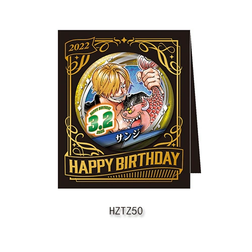 Бейдж дня рождения Comic Factory ONE PIECE Лuffy Zoro Chopper Sanji Nami стойка для бейджей на день рождения