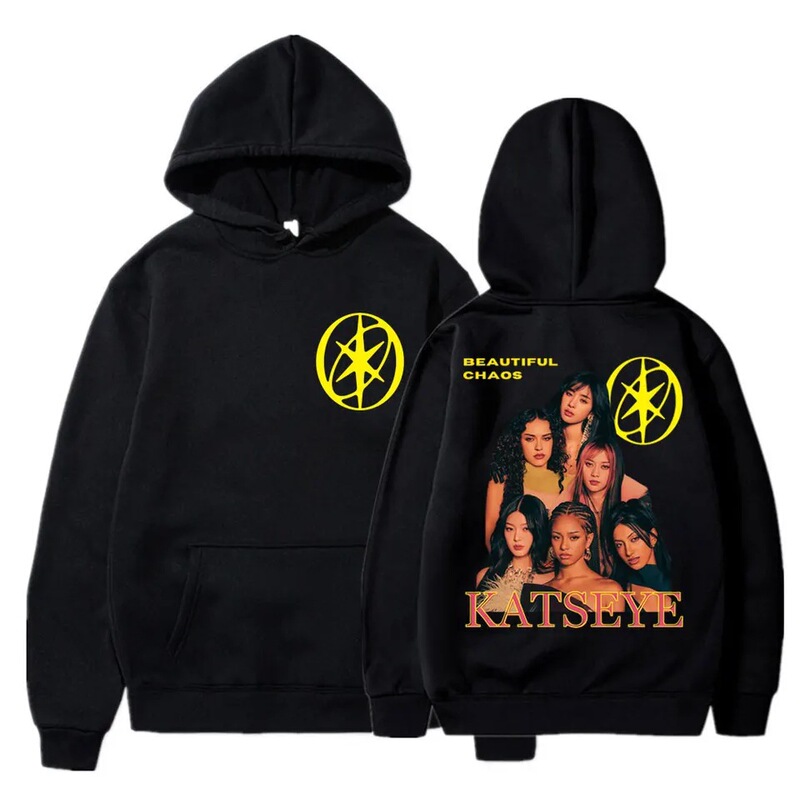 Kpop Katseye Beautiful Chaos Album 2025 Sweatshirt Fashion Retro Unisex Korean Sports
