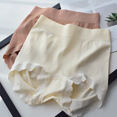 High waist tummy control seamless underwear for women pure cotton antibacterial cotton crotch lift hip wrap plus size girls briefs wholesale
