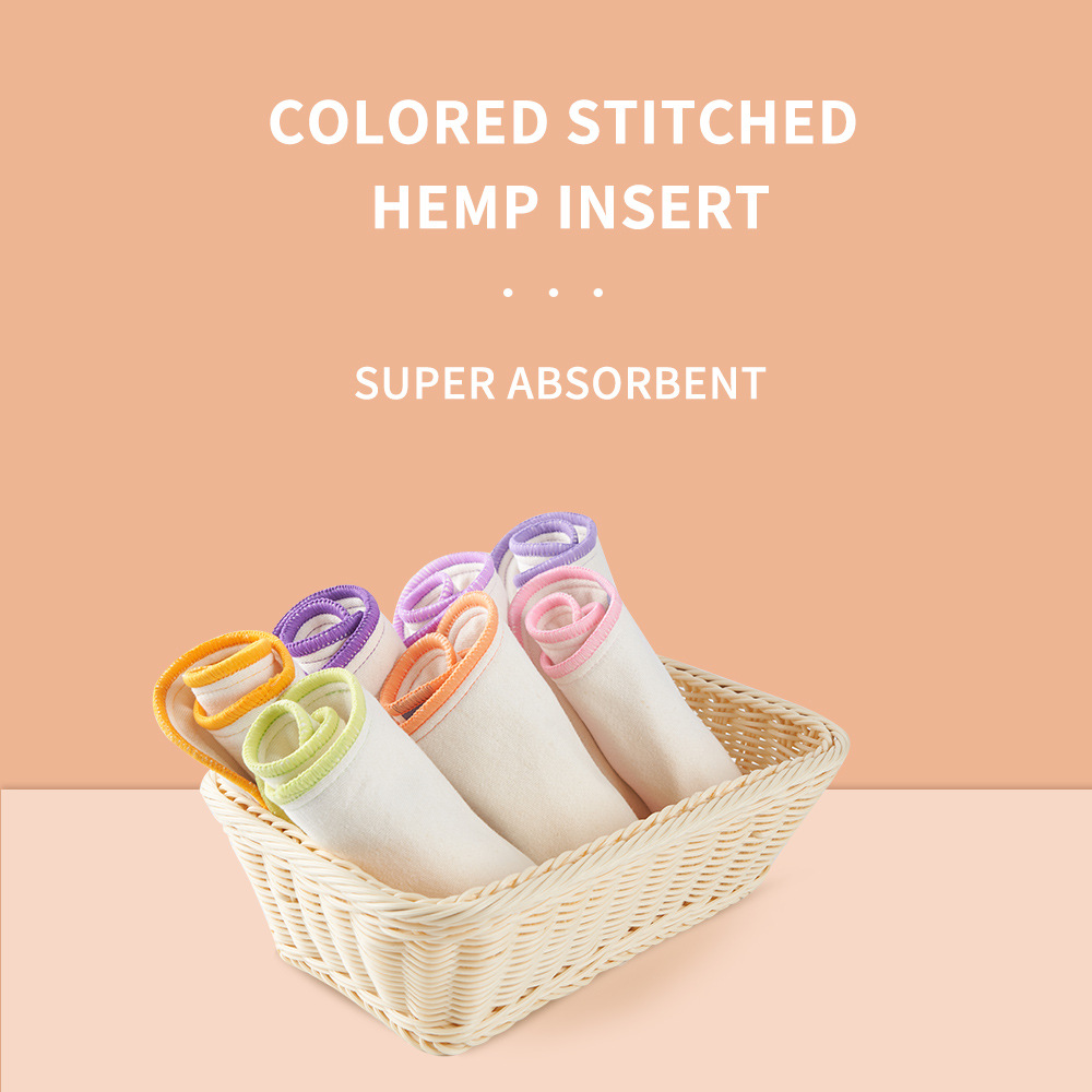 Cotton flannel diaper, cross-border washable 3-layer cotton flannel diaper, breathable and comfortable, absorbent, baby can wash diaper