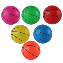 一件代发儿童玩具小皮球充气拍拍球幼儿园手抓球PVC多色划线篮球
