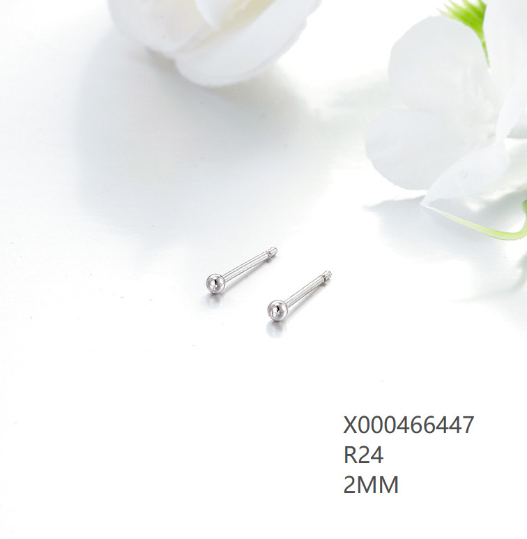 Plated white-glossy 2mm pair