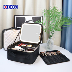 A high-quality, Instagram-style makeup bag, ultra-fire portable travel makeup box with large capacity, Korean-style cosmetic storage box.