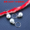 Metal small bell with accessories, hair accessory, pendant, with snowflakes, suitable for import