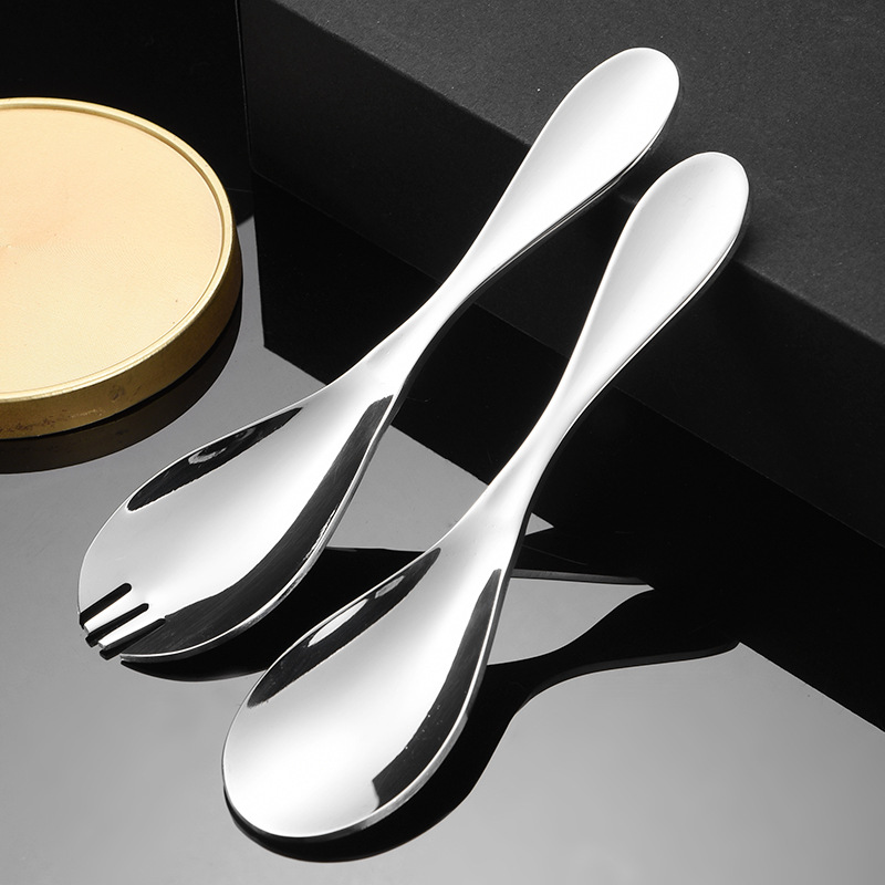 儿童餐具304不锈钢短柄叉勺宝宝学吃便携训练辅食勺套装 厂家批发|ru