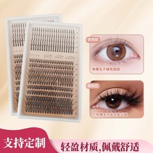 欧美跨境热销款单盒30D+40D单簇DIY分段式延长假睫毛自然嫁接睫毛
