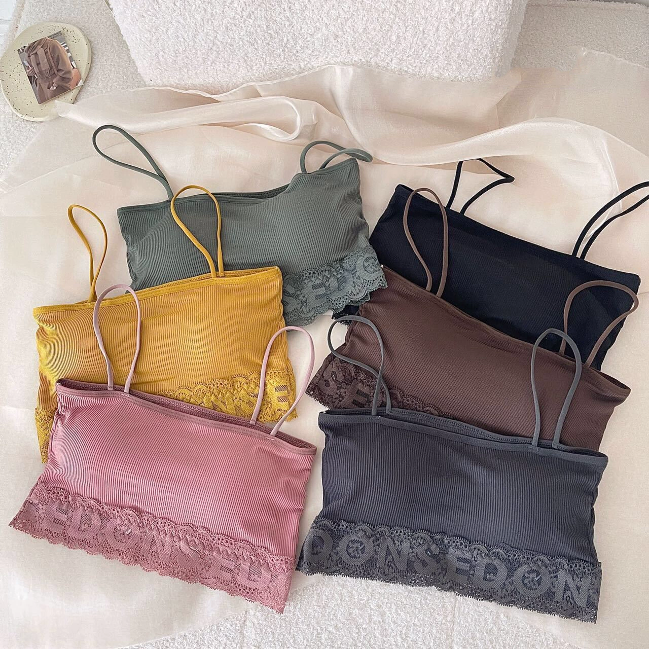 Нить Beauty Back Wrap Трубка для груди с буквами Кружевной пояс по бокам Нагрудная подкладка Основа для слинга Бюстгальтер без оправы Женское нижнее белье Жилет