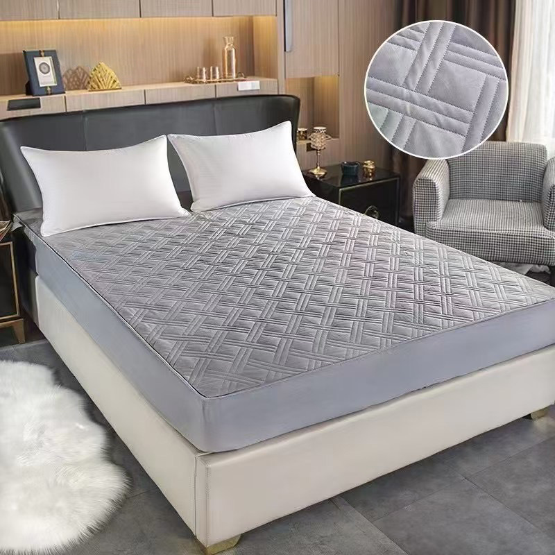 New Cotton Fitted Sheet Single Piece Thickened Simmons Mattress Protector Anti-Slip Bed Cover Universal Fitted Sheet