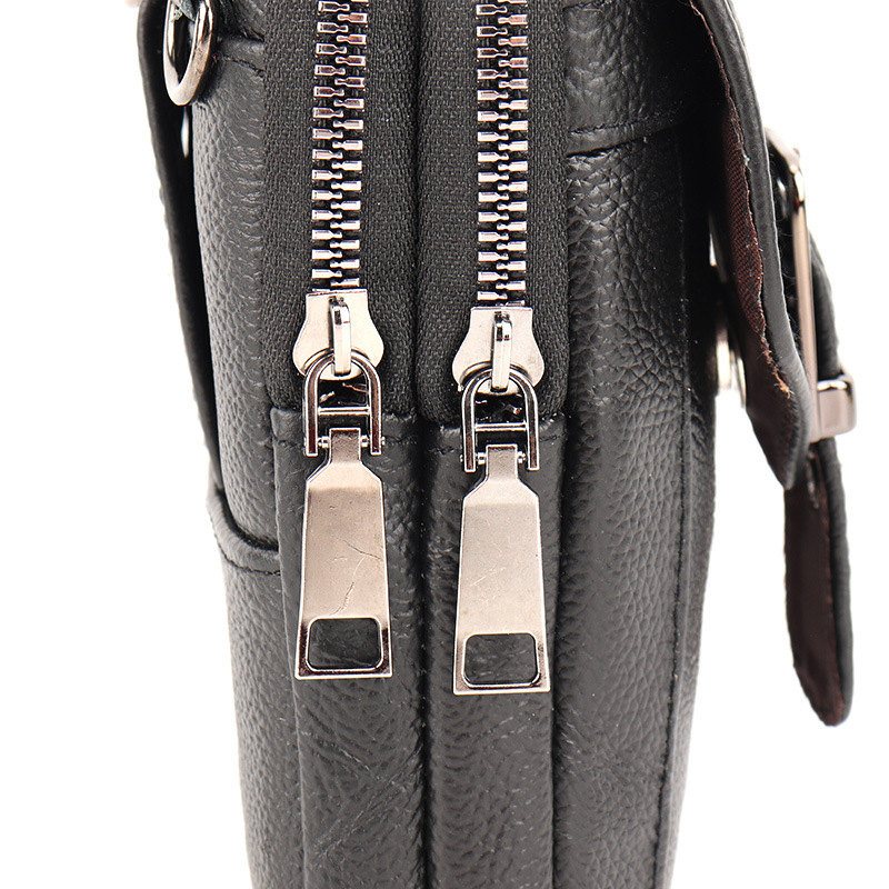 Bolso del teléfono móvil del zurriago Bolso de la cintura del cinturón vertical de los hombres bolso del teléfono móvil del cuero genuino