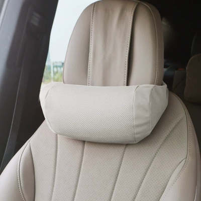 Headrest Pillow, Seat Lumbar Support - perforated-off-white-headrest