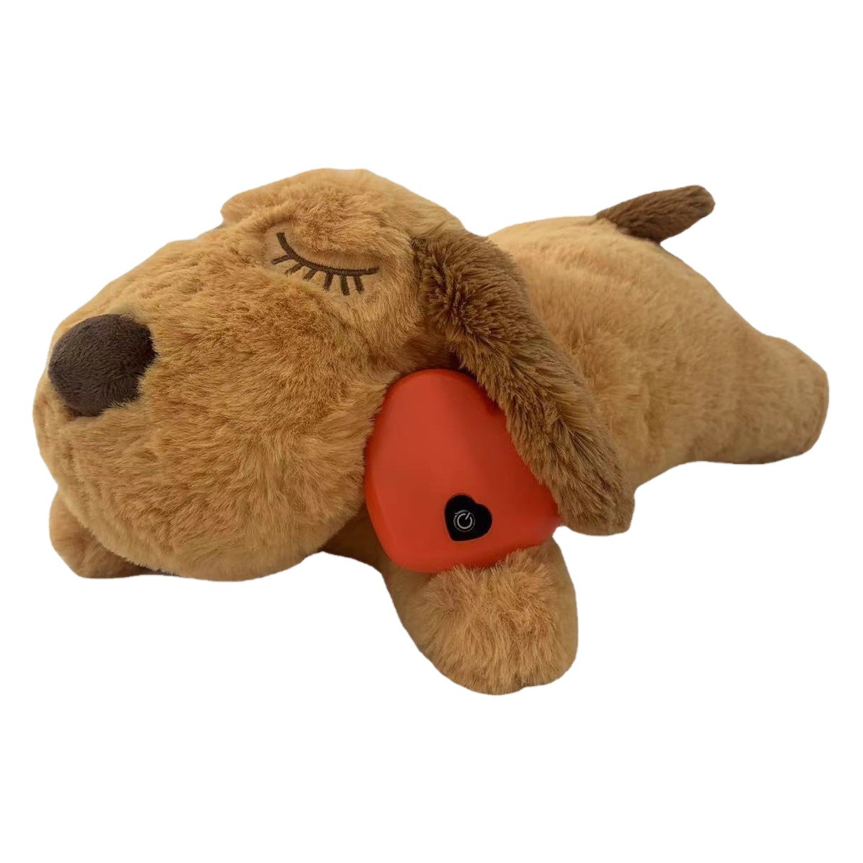 Amazon popular mascota felpa latido del corazón muñeca ansiedad acompañar juguete interactivo juguete de envasado al vacío