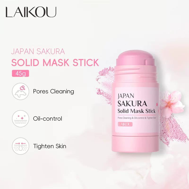 Solid Mask Stick (LAIKOU) 45 g — Pore Cleansing, Oil-control, Travel-Friendly