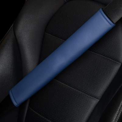 Seat belt shoulder pad, Shoulder Pad Protector, Extended - a-pair-of-imperial-blue-without-logo-6x38cm