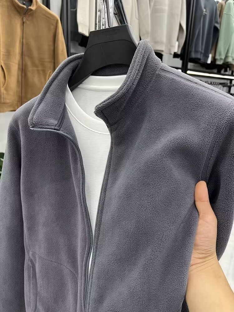 1 2024 Herrenmode, Winter, Futter, Herrenunterwäsche, Herbst-Winter-Fleecejacke für Herren_voghion.com