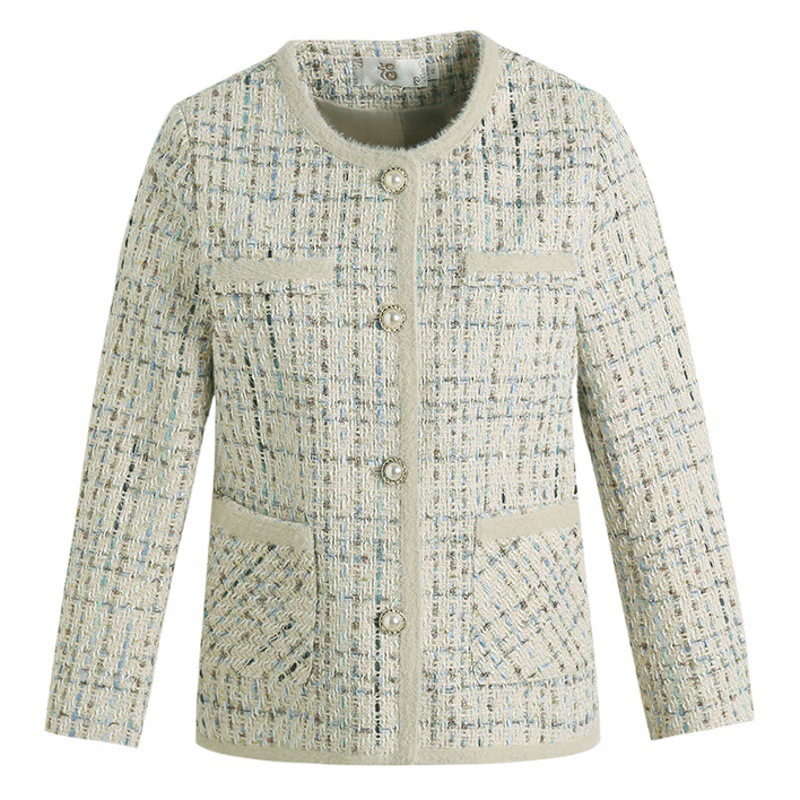 Осеннее пальто Qiao Yaying для матери, темперамент, Корейский простой ветер, пальто для матери 40-60, женщин среднего и пожилого возраста