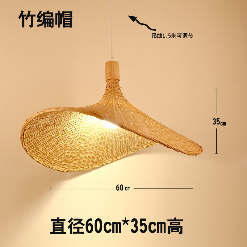 新しい中国風の竹ランタンシャンデリアB&Bリビングルーム寝室畳禅茶室鍋レストランホテルレストランランプ|undefined