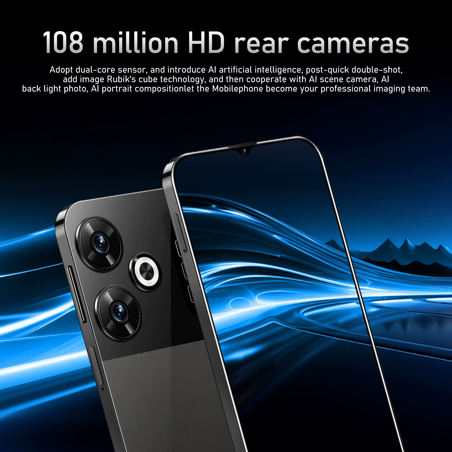 Кросс-бордер мобильный телефон M6 PRO с большим экраном 16+1T Android, зарубежная торговля, горячий спрос, новый источник смартфона (взрывная модель)