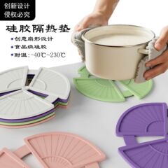 中国风硅胶隔热垫 耐高温防烫圆形锅垫 餐垫桌垫 餐馆酒店家用