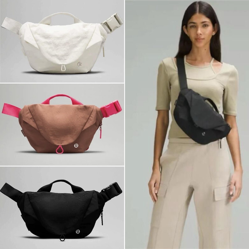 lulu curved磁吸包女 2024新款休闲运动斜挎包男健身腰包骑行胸包