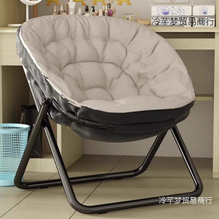 Leisure Folding Chair Student Dormitory Bedroom Sofa Leisure Single Bedroom Balcony Folding Backrest Recliner with Footrest