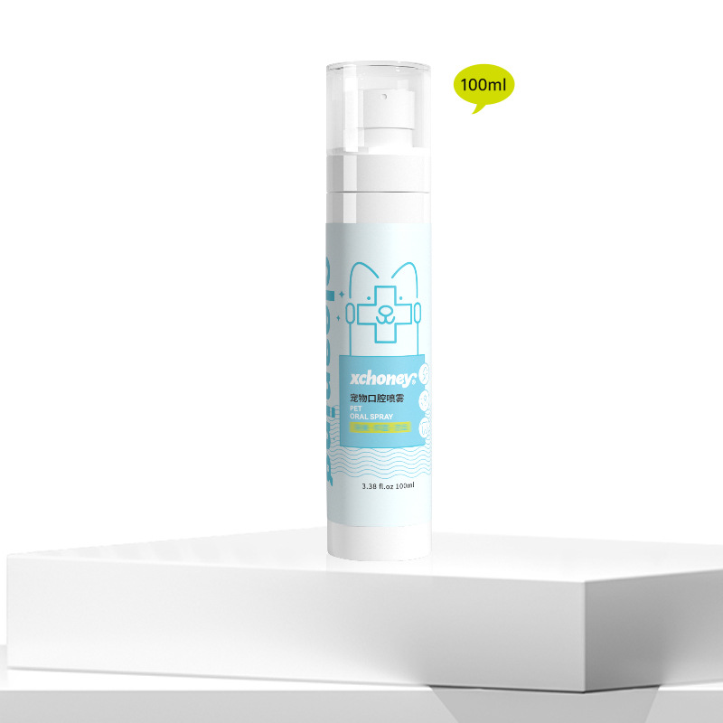 Pet spray oral para gatos y perros, aliento fresco general para prevenir el cálculo dental spray de cuidado oral 100ml