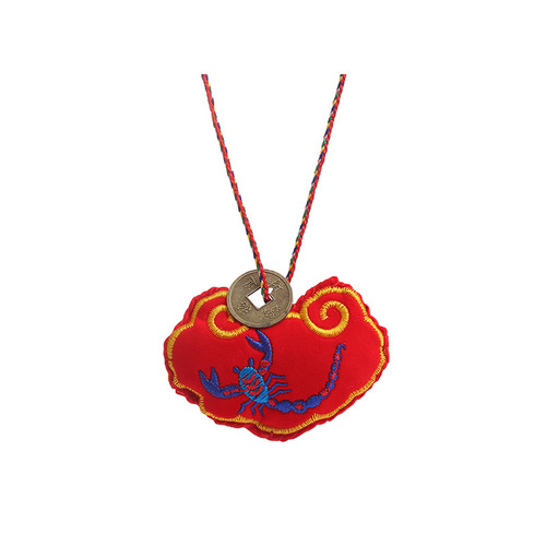 Traditional Dragon Boat Festival mugwort scented pouch with five poisons for peace, peace powder mosquito-repelling incense bag hanging ornament Yiwu small commodity wholesale