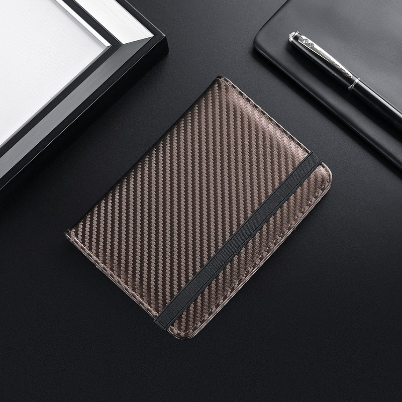 Amazon pu bolsa de pasaporte de fibra de carbono RFID multifunción pasaporte porta de pasaporte porta de pasaporte