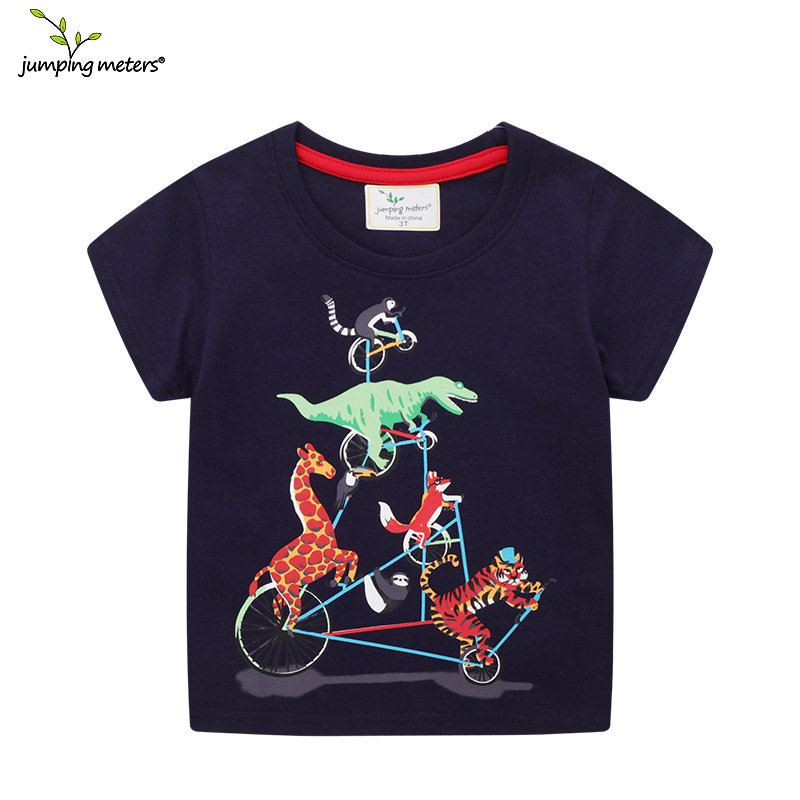 Ropa para niños Niños 25 Verano Nuevos productos Camiseta de manga corta Niños pequeños y medianos Niños Niños Dibujos animados Bebé Camiseta de manga corta europea y americana