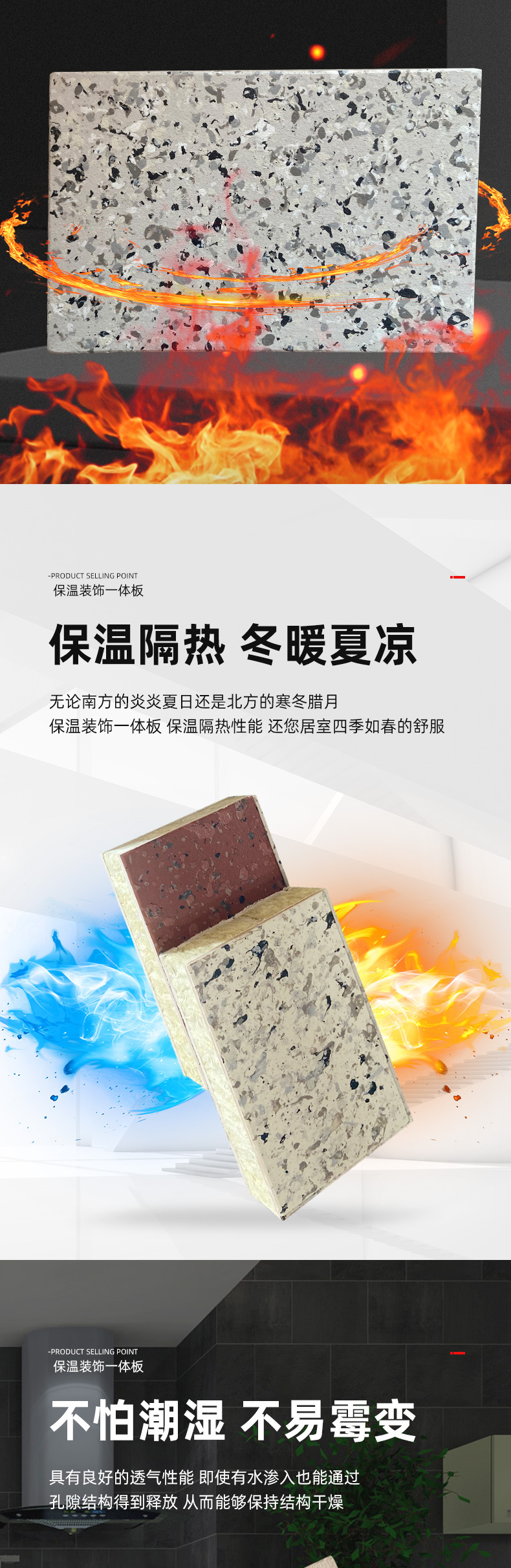 外墙保温装饰一体板,陶瓷仿石材保温装饰一体板,真石漆保温板