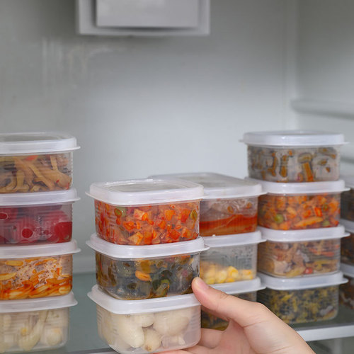 Rice box, multi-grain lunch box, divided small lunch box, microwaveable frozen food, fat-reducing meal, quantitative brown rice box, crisper box