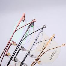 時尚超輕無框純鈦眼鏡架男女大小碼近視光學眼睛框批發超轻眼镜框