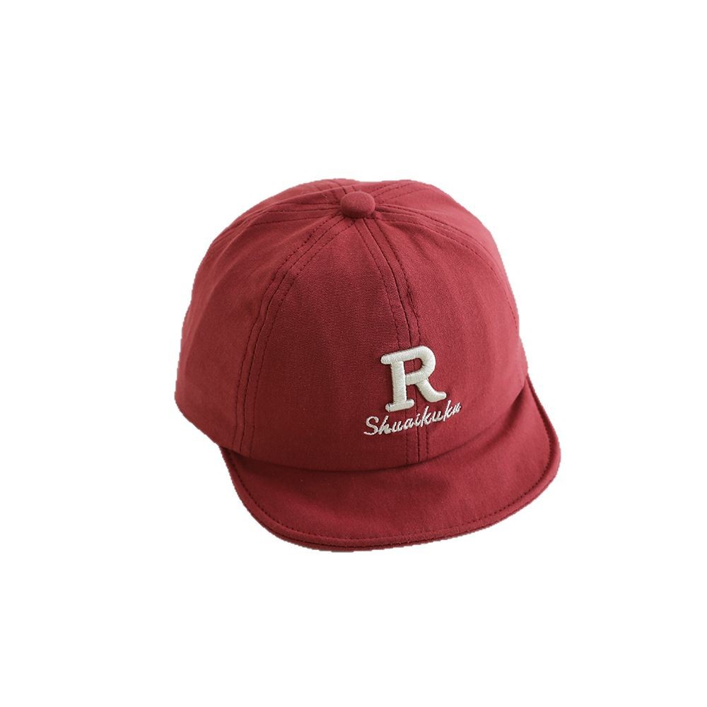 6-24 Meses sombrero para bebés primavera y otoño lindo sombrero de lengua de pato primavera sombrero de béisbol para niños pequeños sombrero de protección solar letra R