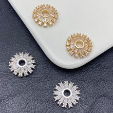 14K�߱�ɫ17mm�M荴��ʯ����ˮ���ִ����A�����л�ñdiy�Ʒ���