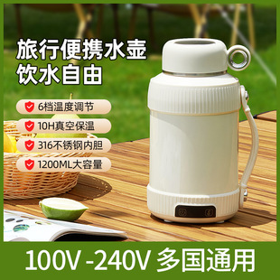 Portable Water Kettle, Thermal Insulation, All-In-One Household Water Cup, Travel and Business Trip, Large-Capacity Electric Water Kettle, Smart Thermostatic Cup