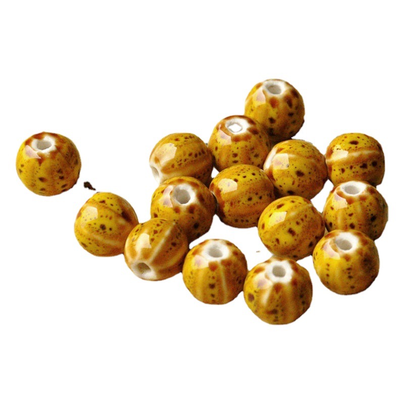 Jingdezhen joyería de cerámica DIY accesorios de la joyería flor esmalte sandía perlas haciendo collar pulsera tejida femenina material