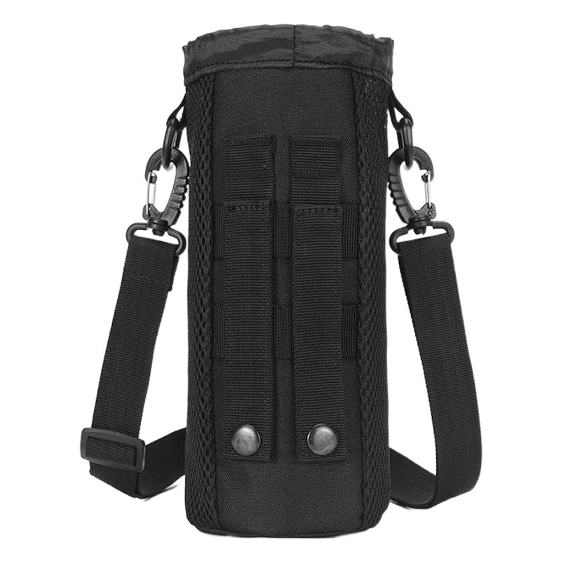 Military Enthusiasts' Portable Molle Water Bottle Bag, Outdoor Hiking Mesh Fabric Thermal Cup Hanging Bag, Shoulder Bag Wholesale