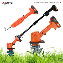 耕地机小型手持电动拔草机家用翻土机电锄头松土工具多功能微耕机