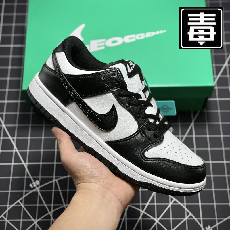 Aj Men's Shoes dunk Black and White Panda Shoes Joint aj1 Low-top Low Couple sneaker-resistant Official Board Shoes Female Putian