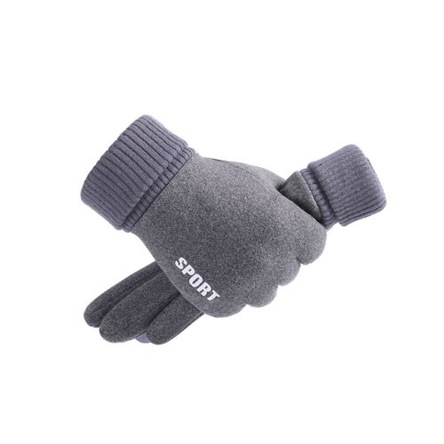 Cross-border winter deerskin warm gloves for women couples windproof waterproof outdoor skiing thick sports gloves wholesale