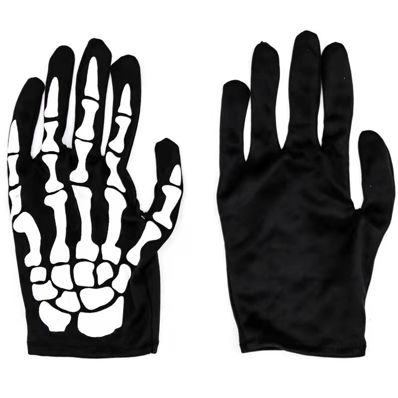 Inventario guantes esqueleto de Halloween guantes esqueleto de niños guantes esqueleto de fantasmas día de padres e hijos accesorios de vestir guantes esqueleto