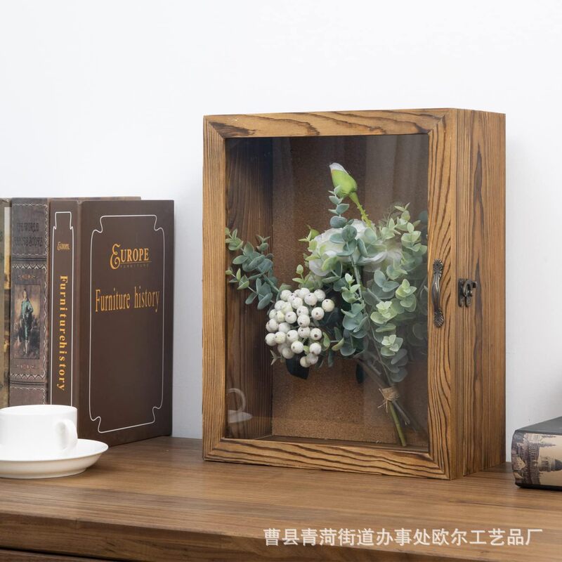 Wooden Country Shadow Box Wall Mounted Vintage Flowers Display Box Collectibles Cards Wooden Box Stamp Organizer Wooden Country Shadow Box Wall Mounted Vintage Flowers Display Box Collectibles Cards Wooden Box Stamp Organizer