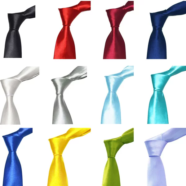 Manufacturer Promotion: 8cm Hand-Tied Long Men's Solid Color Blue and Silver Ties for Weddings, Business, and Groomsmen