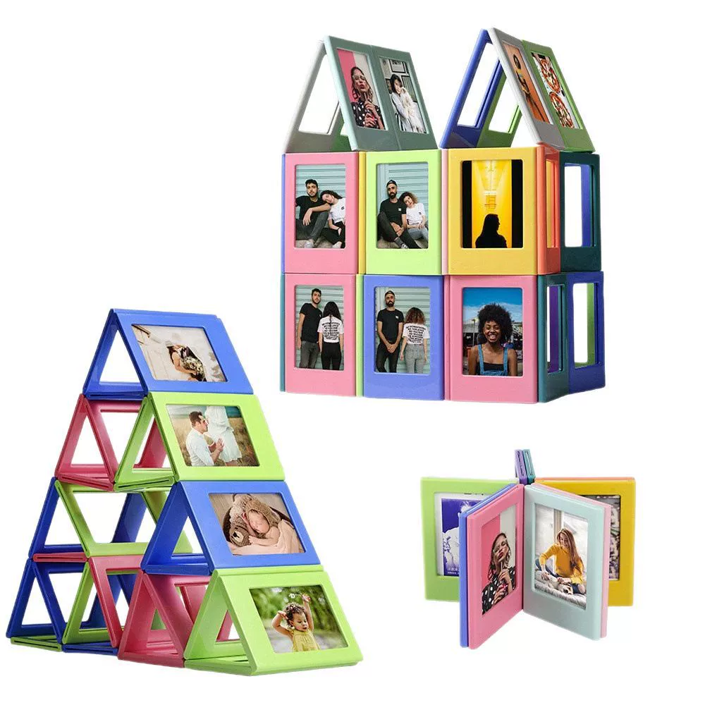 Магнитная фоторамка (Polaroid) 3 дюйма, DIY мини-экспозиция, assorted colors
