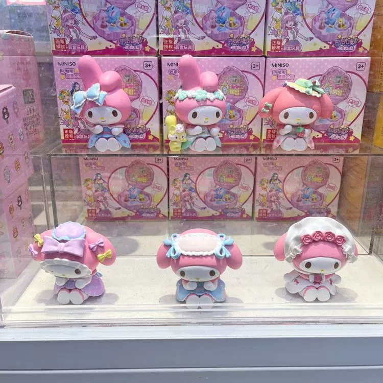 【1042 повторная продажа】Санрио Секретный чайный вечер Blind Box Melody Handmade Doll Doll Girls Desktop