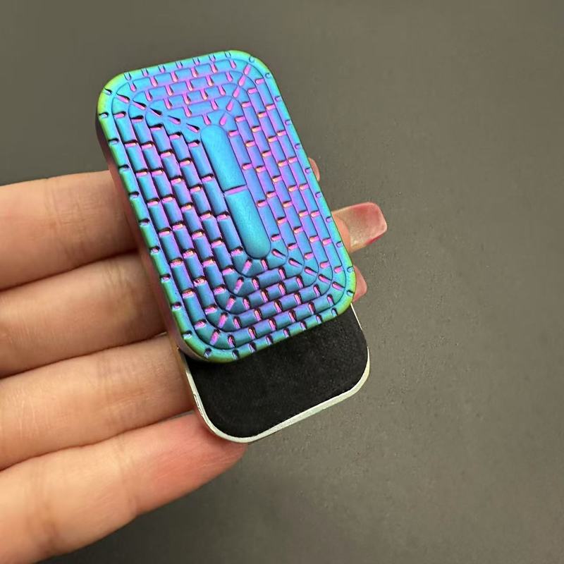 厂家批发推推牌EDC手推响币指尖陀螺音浪解压金属牌币减压玩具|undefined