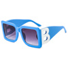 Fashionable retro square sunglasses, brand glasses, European style