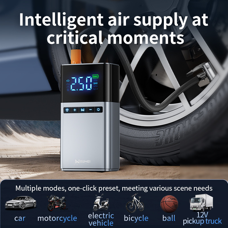 [Yl03] Large-Displacement Car Emergency Starting Power Supply and Air Pump All-In-One Power Bank, Multifunctional Portable Inflator